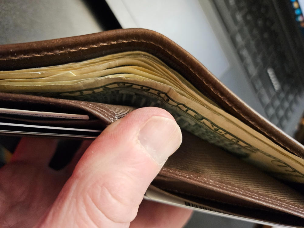 Nantucket Front Pocket Wallet in Horween Bison - Customer Photo From Richard Knowles