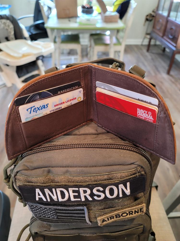 Rogue Front Pocket Wallet - Allagash Tan - Customer Photo From Clinton Anderson