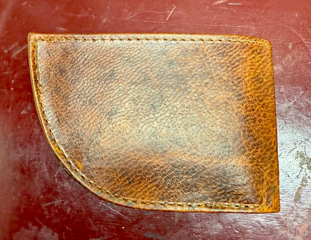 Nantucket Front Pocket Wallet in Moose Leather - Customer Photo From william clemens