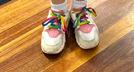 Canvas Rainbow Flat Laces - Customer Photo From Anonymous
