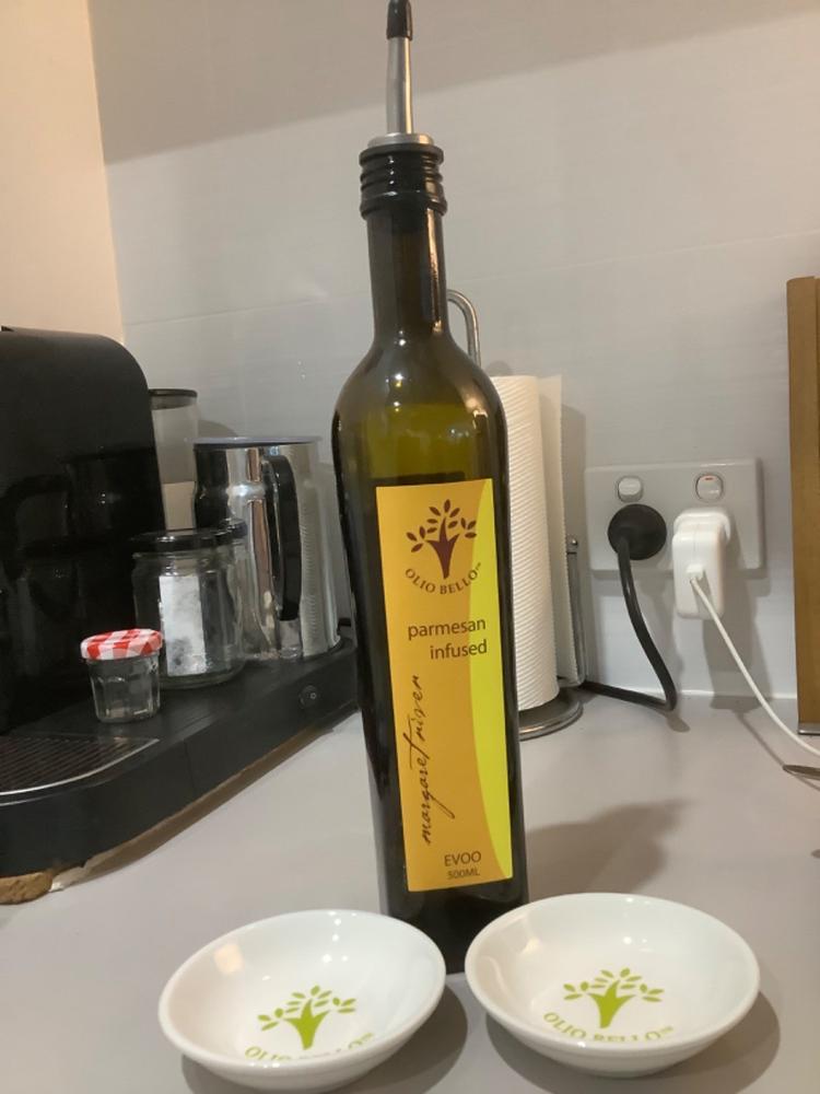 Parmesan Infused Extra Virgin Olive Oil - Customer Photo From Christine Marlborough