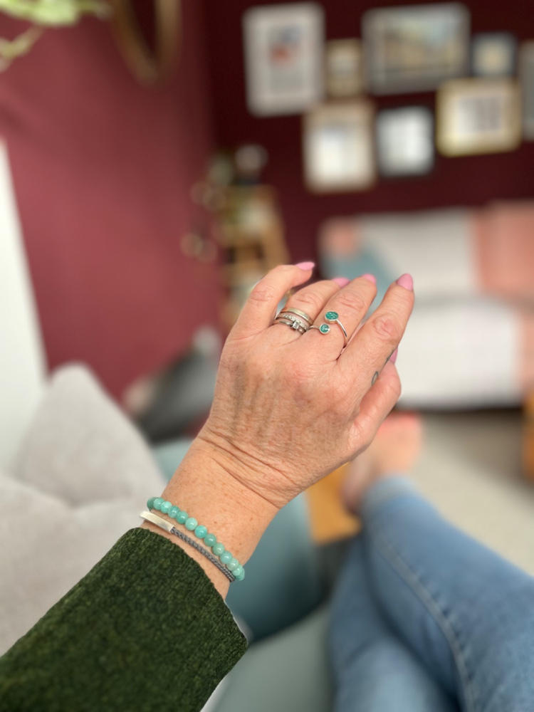Womens Cremation Ashes Adjustable Ring - Customer Photo From Helen Sanderson
