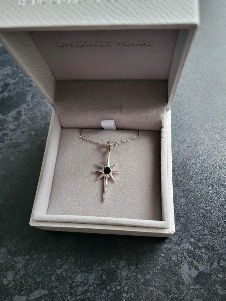 North Star Cremation Ashes Necklace - Customer Photo From Catherine Alexander
