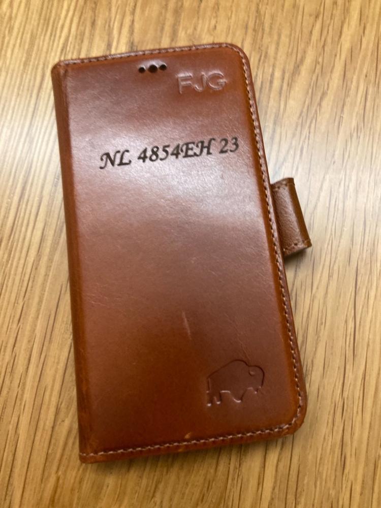 Insignia - Leather Wallet Case for iPhone 14 Pro Max - Bourbon