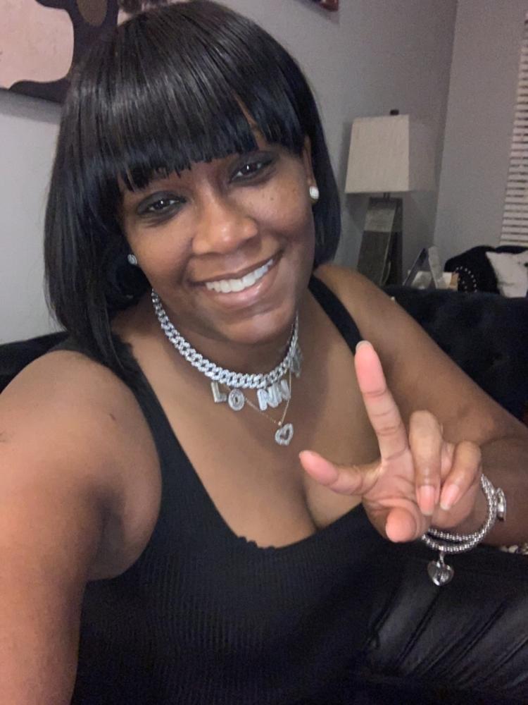 Custom Name Choker - Customer Photo From Lonnie David