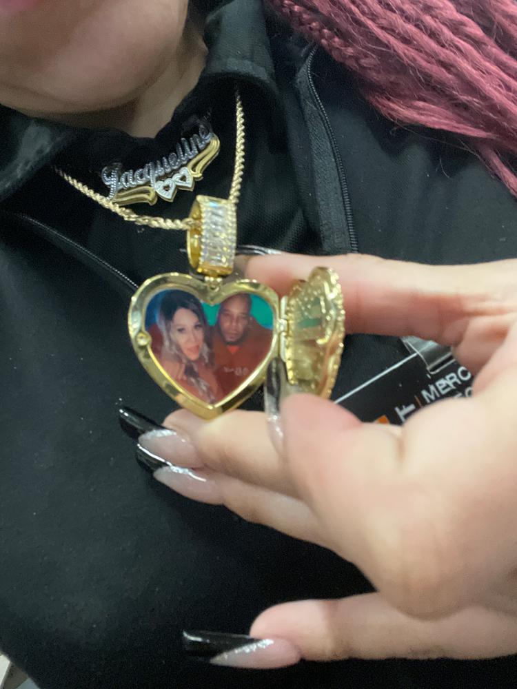Love Lock Memory Pendant - Customer Photo From Jackie