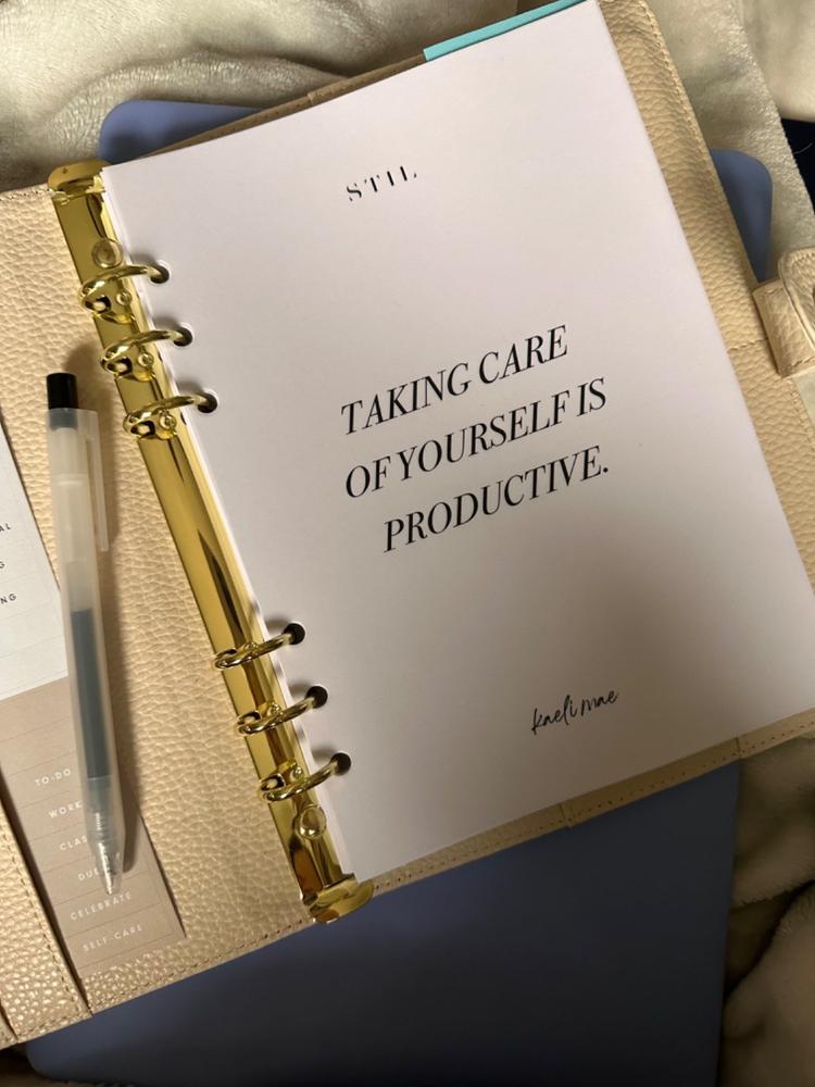 STIL x Kaeli Mae A5 Binder (6-Ring) | Pebble - Customer Photo From Jordana Pereira