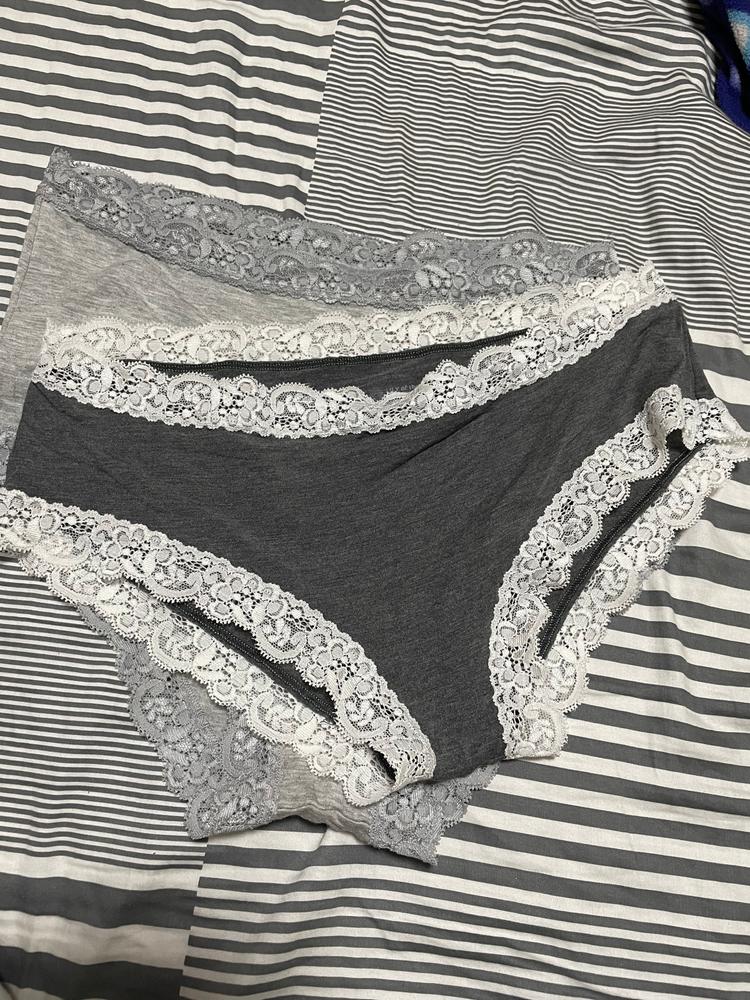 Hip-Hugger Lounge Panties | Charcoal - Customer Photo From Gianne