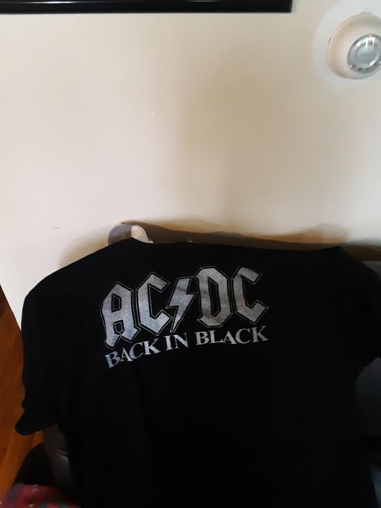 AC/DC Back In Black Album Adult T-Shirt