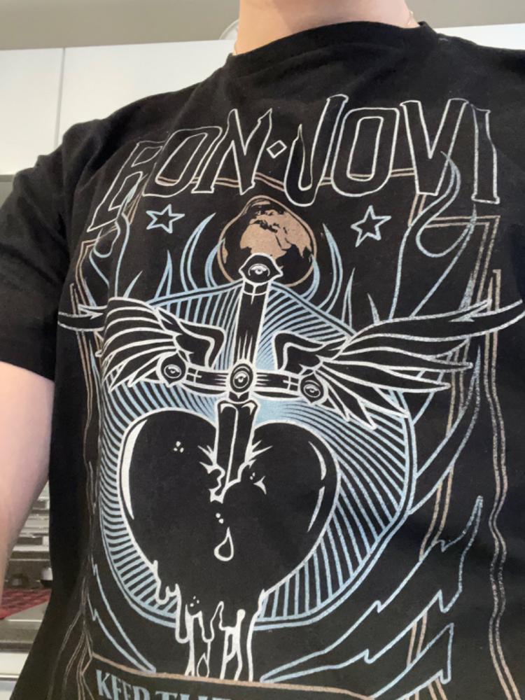 Bon Jovi '93 Tour Black Adult T-Shirt