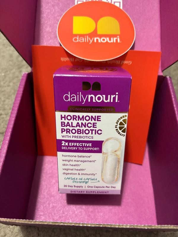 Daily Nouri Hormone Balance Probiotic with Prebiotics - Customer Photo From monicagec38