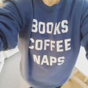 Introvert, Dear Books Coffee Naps Sweatshirt Review