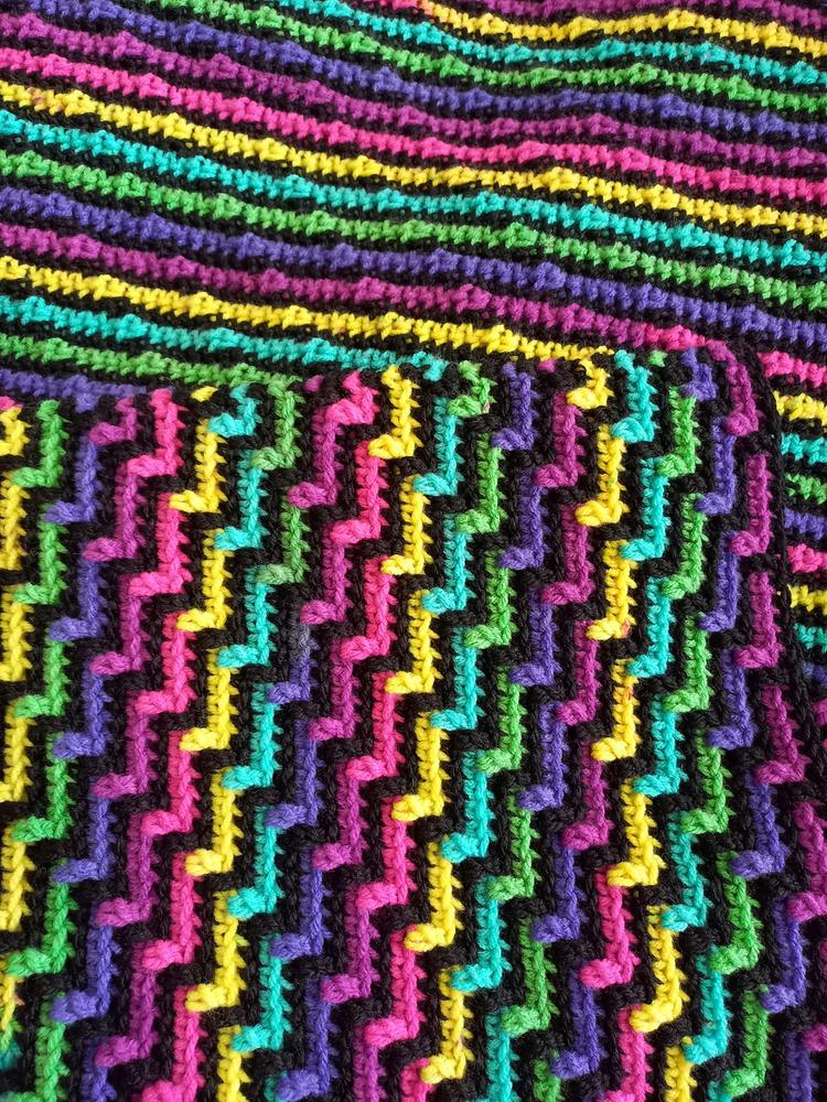 Porta Craft Stripes acrylic yarn 8ply 100g - Customer Photo From Wendy A