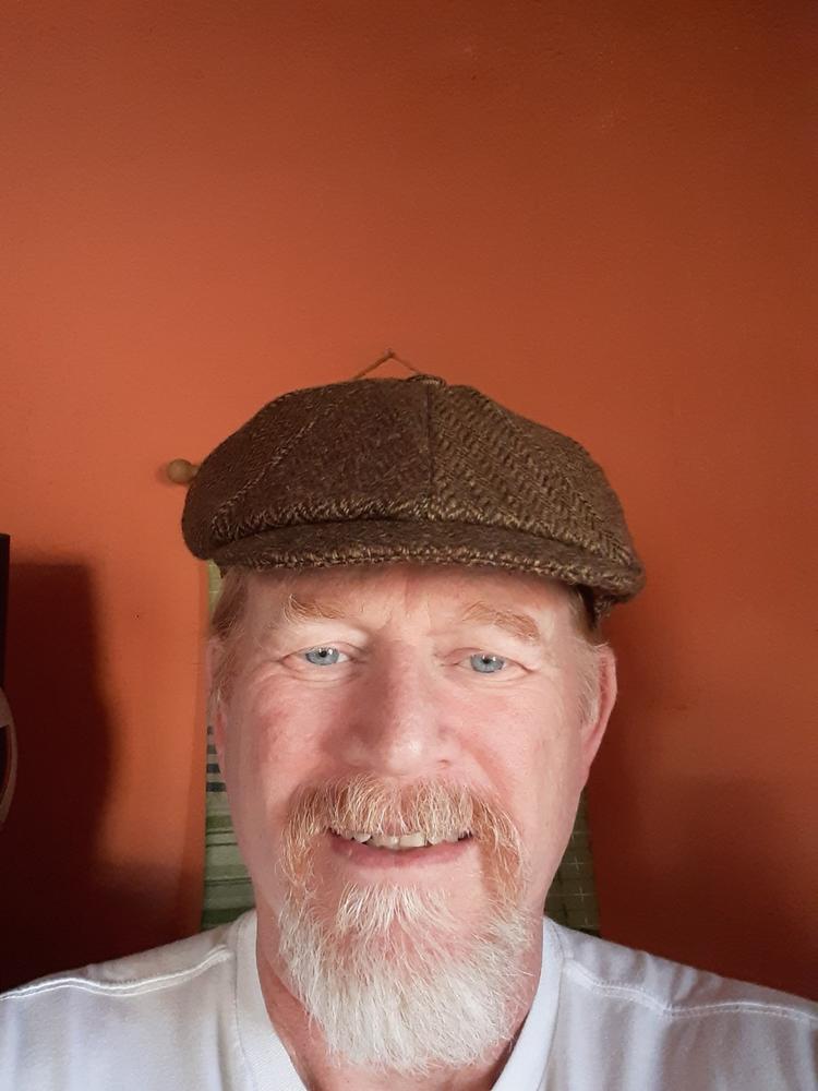 Peaky Blinders Hat Newsboy Style Cap Fuller Fit Wool Tweed Made in Co. Tipperary Ireland by John Hanly & Co. - Customer Photo From Kenny Hoke