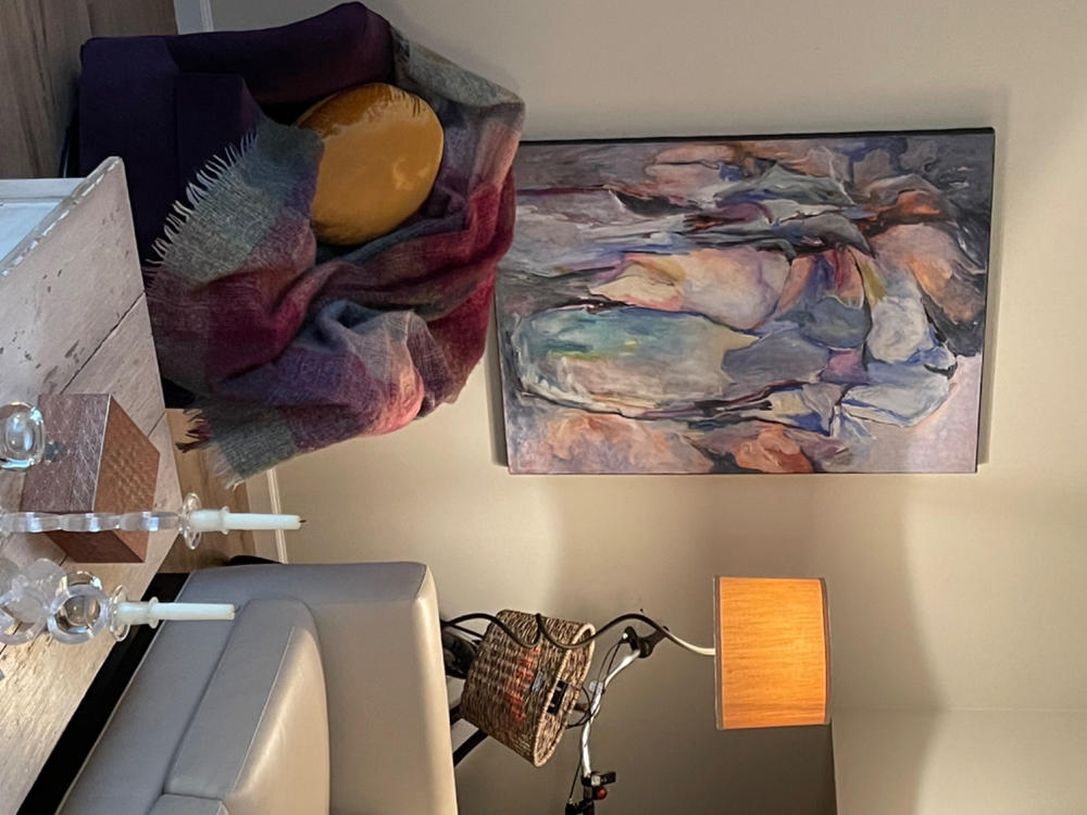 54" x 72" Mohair Wool Blend Throw Blanket 70% | 30% Fuzzy Soft Woven in Co. Tipperary, Ireland - Customer Photo From Anonymous