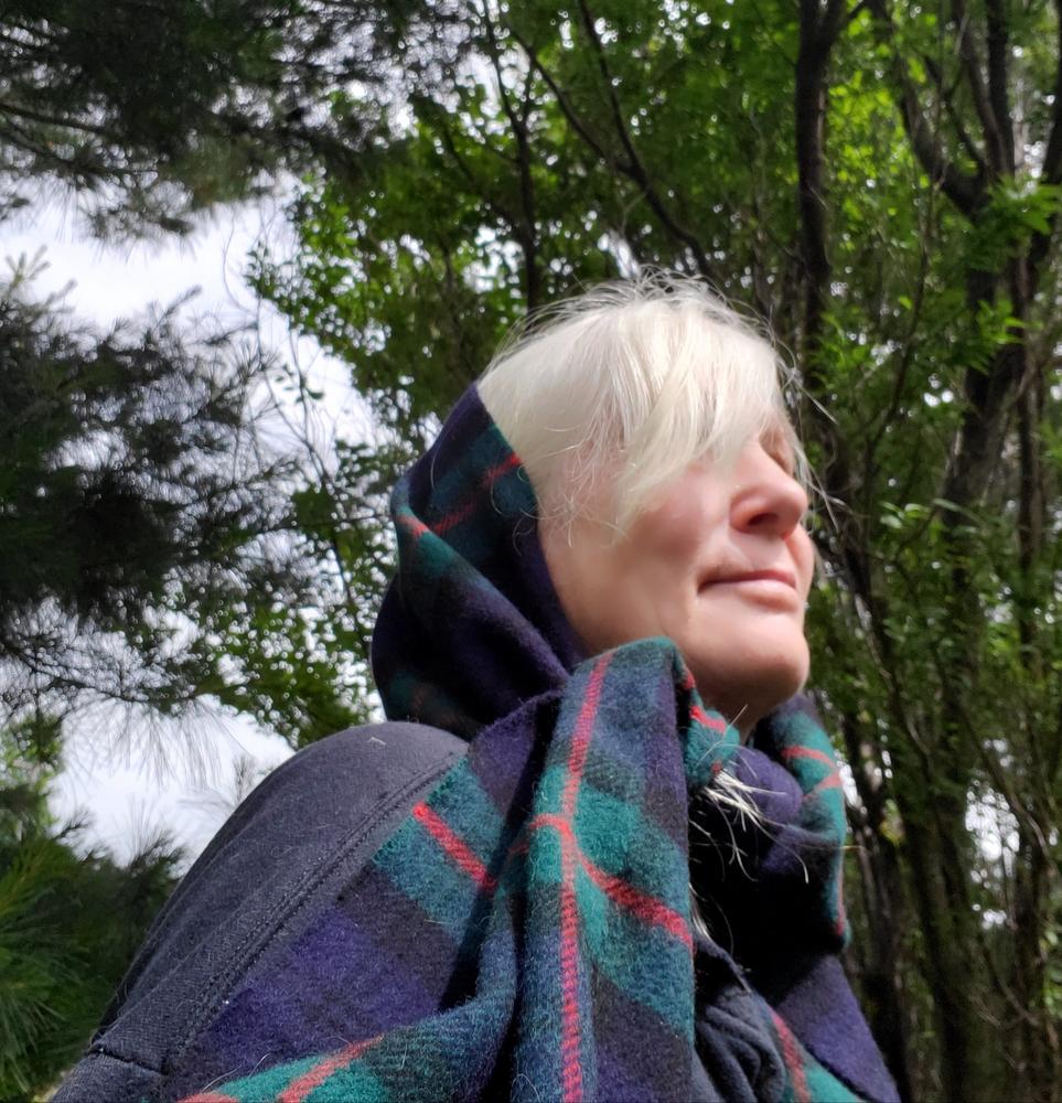 Long Irish Scarf Woven with 100% New Lambswool, Crafted by our Maker-Partners at John Hanly & Company in Co. Tipperary, Ireland - Customer Photo From Suzanne Shedosky Apgar