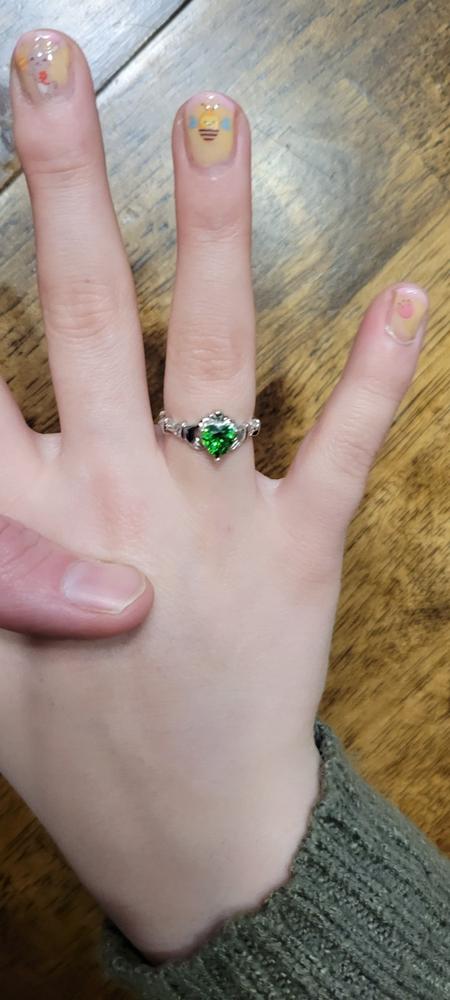 Customer Favorite: Dazzling Claddagh Ring - Customer Photo From Melissa Mills