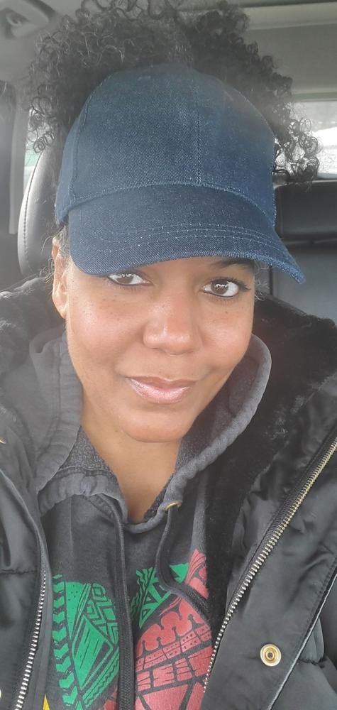 Satin Lined Culture Cap - Denim - Customer Photo From Victoria Alexander