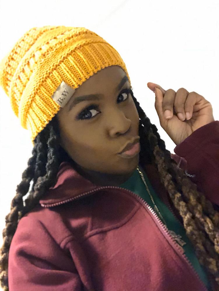 Winter Hat | Satin Lined | Detachable Pom Pom |  Yellow Beanie - Customer Photo From Parres