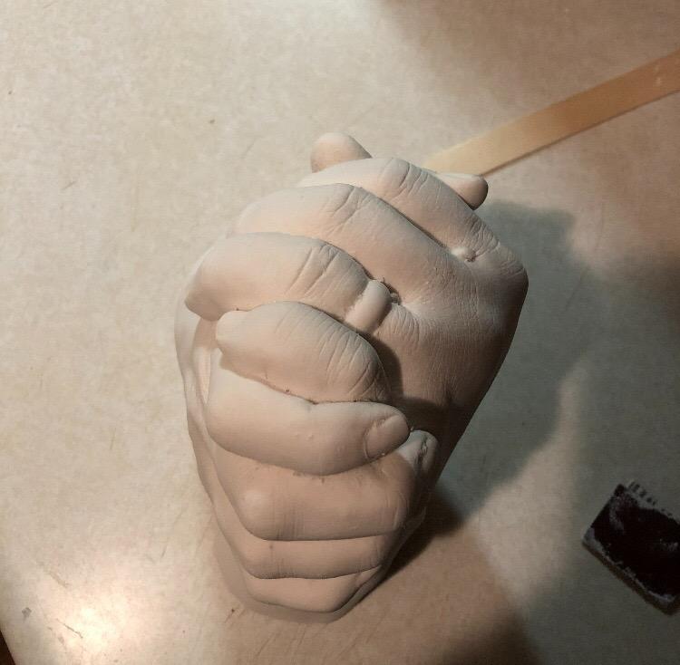Luna Bean Deluxe Baby Keepsake Hand Casting Kit - Plaster Hand