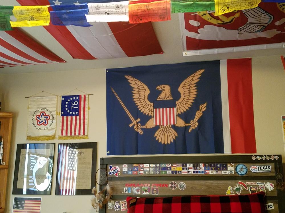American Union State Flag - Colored (Single-Sided) - Customer Photo From Chase 