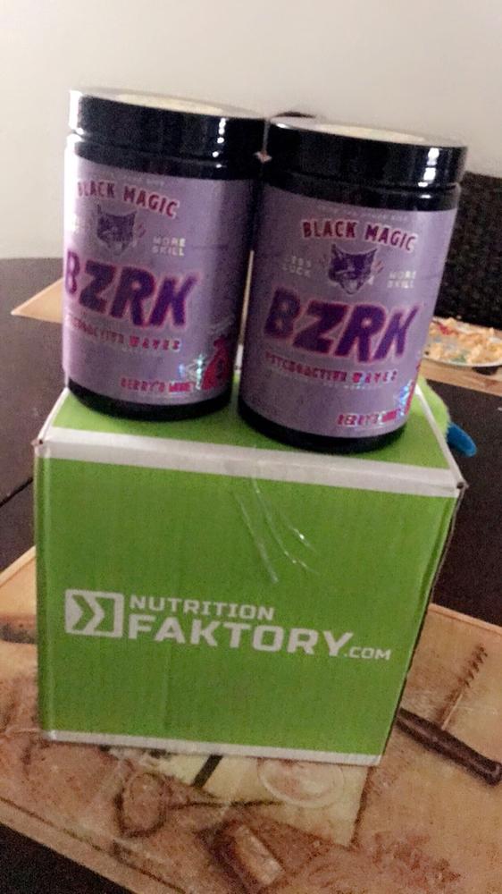 Bzrk Pre Workout 25 Servings Black Magic Nutrition Faktory