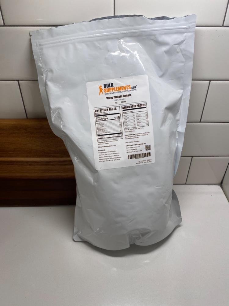 Bulk Supplements Whey Protein Isolate - Review