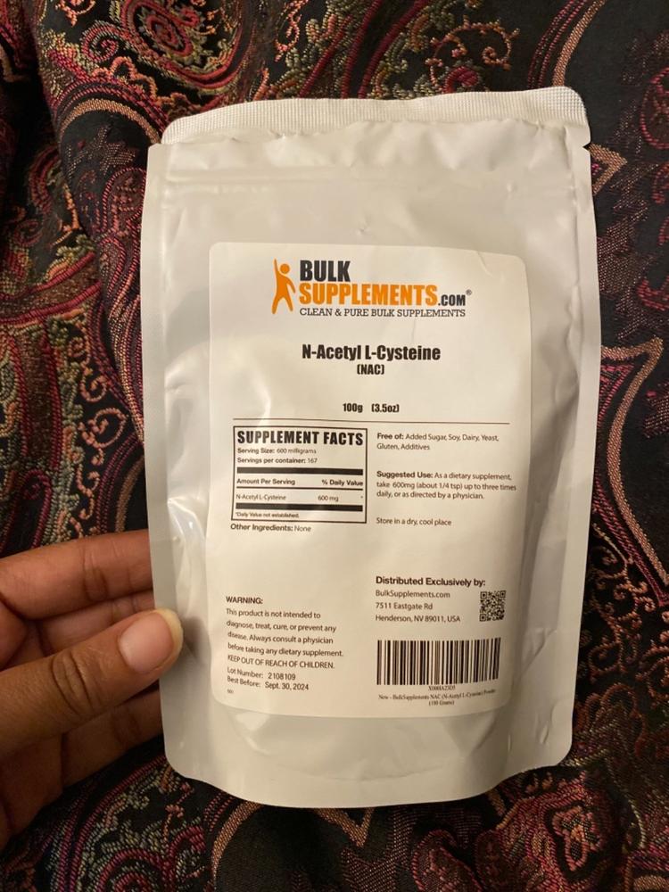 N-Acetyl L-Cysteine (NAC) - Customer Photo From Crystal North