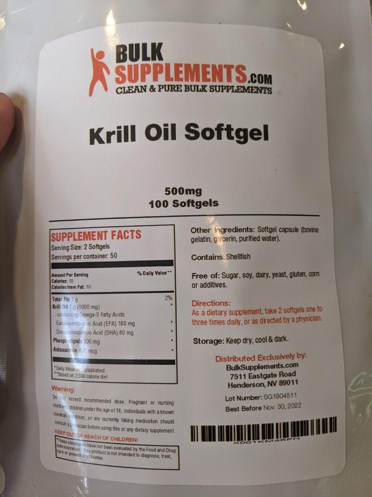 Krill Oil (Softgels) - Customer Photo From Kimberly Mastin