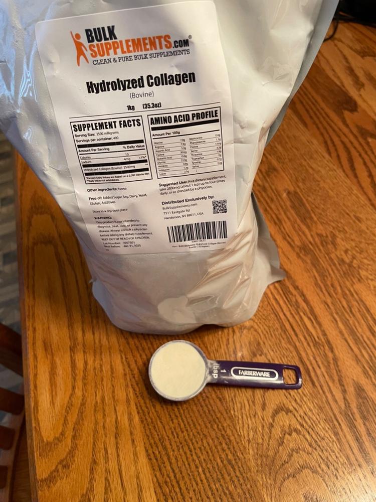 Hydrolyzed Collagen (Bovine) - Customer Photo From Dennis Dierks