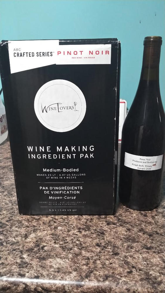Pinot Noir | Medium-Bodied Red Winemaking Kit (5.2 L | 175.83 oz) - Customer Photo From Gary Haight
