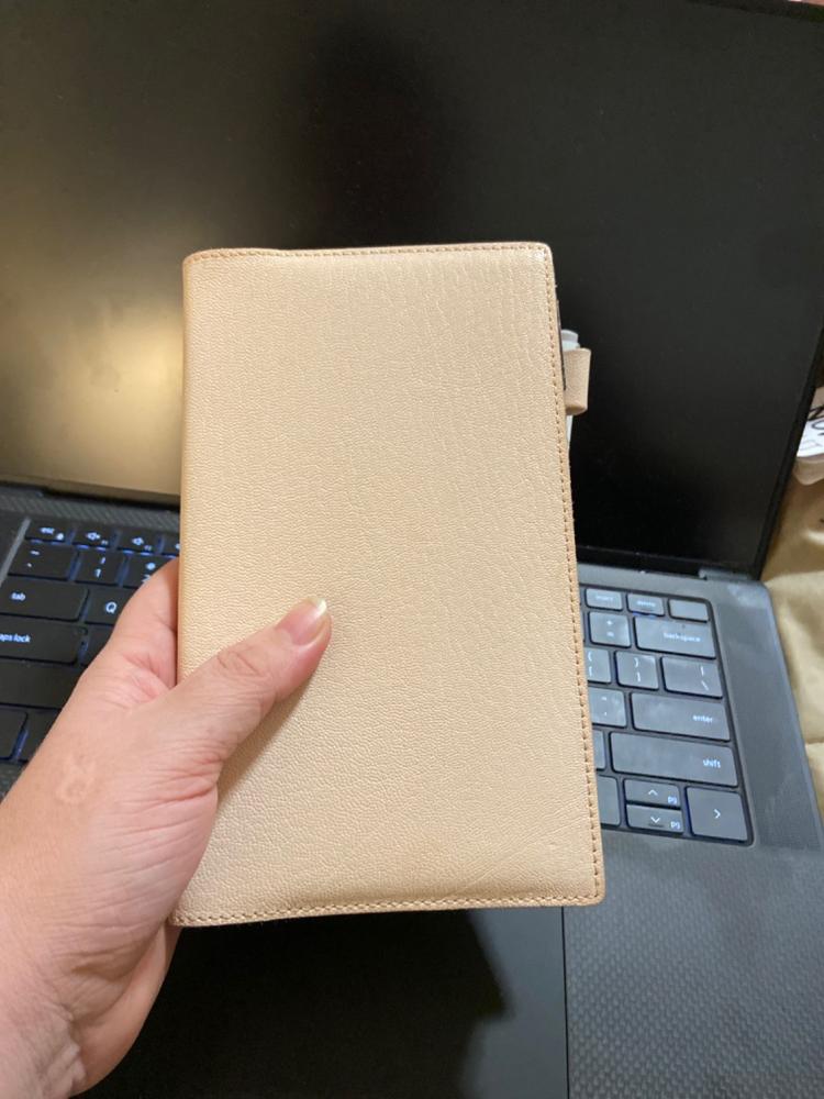 Midori MD Notebook Cover - Goat Leather - B6 Slim - Customer Photo From Amy Woods