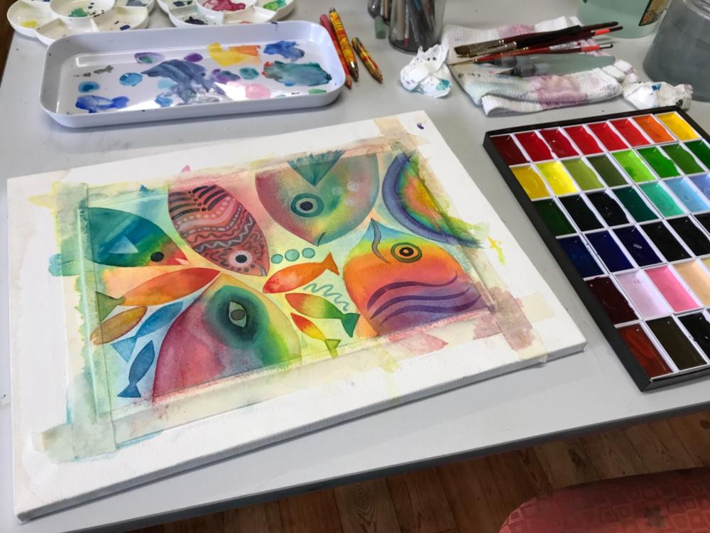 Kuretake Gansai Tambi Watercolour Set - 48 Colour Set - Customer Photo From Karin Zeller