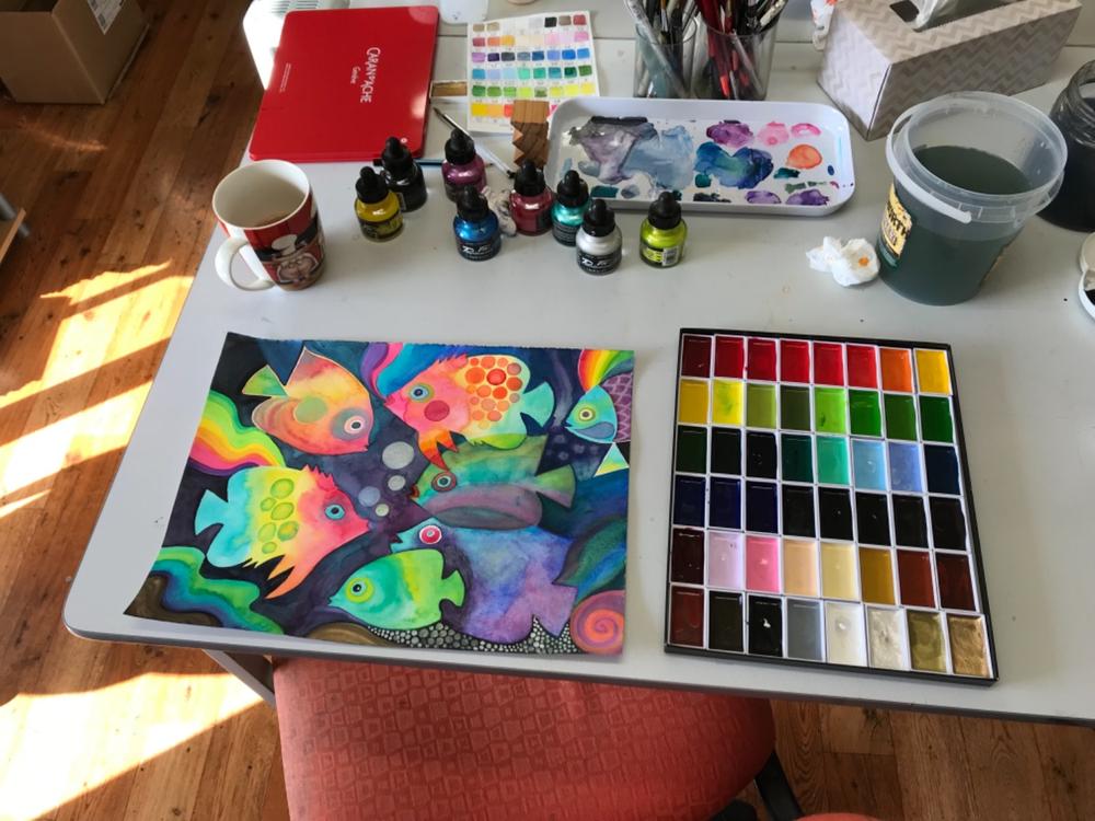 Kuretake Gansai Tambi Watercolour Set - 48 Colour Set - Customer Photo From Karin Zeller