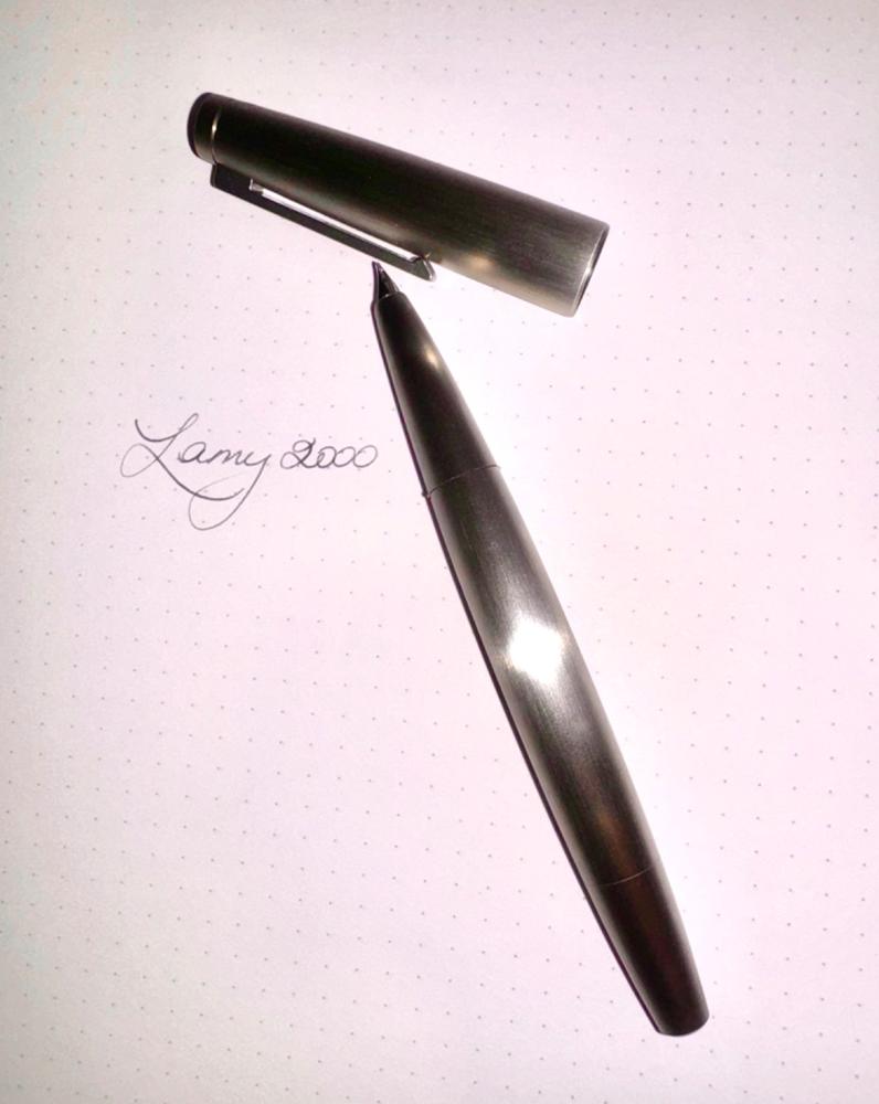 Lamy 2000 Fountain Pen - Brushed Stainless Steel - Customer Photo From Mary Hannan-Jones