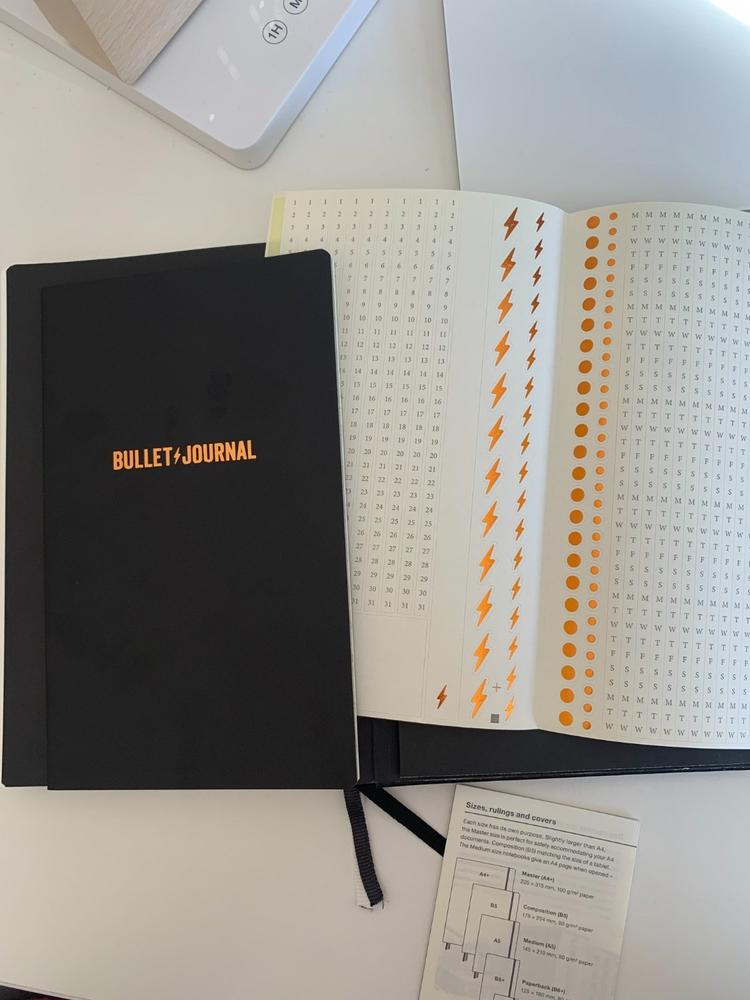 Leuchtturm1917 Bullet Journal Edition 2 - 120gsm Paper - Dotted - Black - A5 - Customer Photo From Jingke Zhang