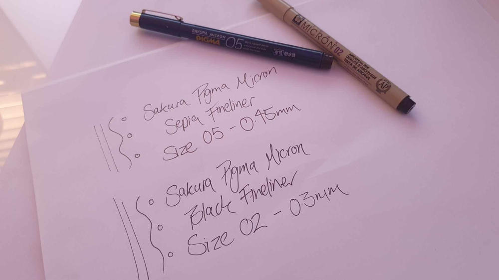 Sakura Pigma Micron ESDK Fineliner Pen - Sepia - Size 05 - 0.45 mm - Customer Photo From Eloise Plummer