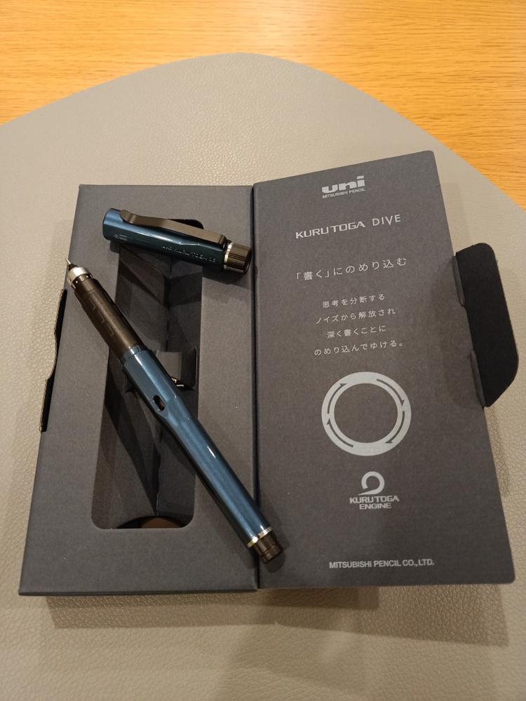 Uni Kuru Toga Dive Mechanical Pencil - Abyss Blue - 0.5 mm - Customer Photo From Adam Mazur