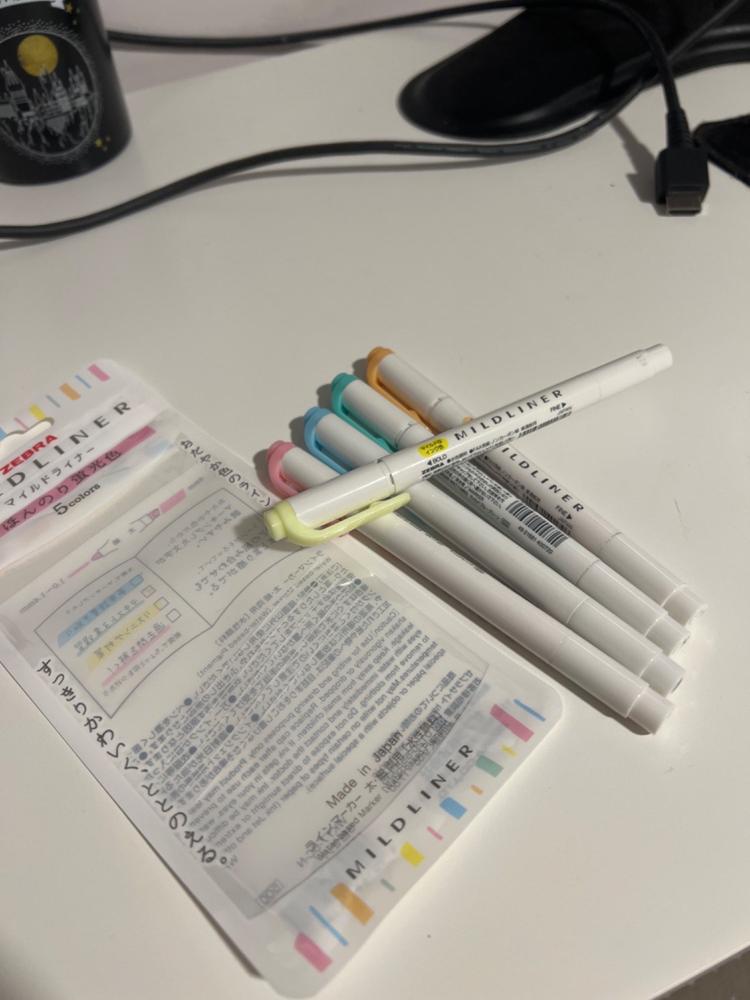 Zebra Mildliner Double-Sided Highlighter - 5 Colour Set - Customer Photo From Peter McKenna