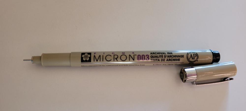 SAKURA Pigma Micron Fineliner Pens - Archival Black Ink Pens