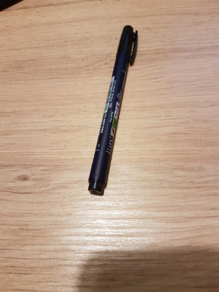 Tombow Fudenosuke Brush Pen - Hard Tip - Black Ink - Customer Photo From Gaynor Dolman