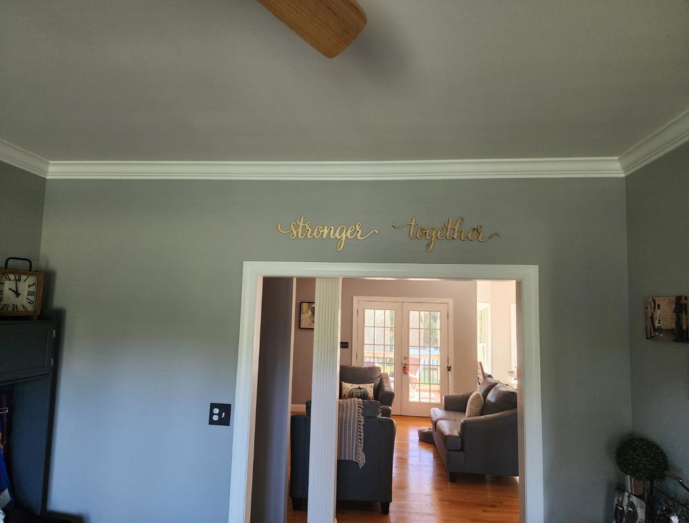 Custom Charlie Script Word Wood Sign - Customer Photo From Brian Farrow