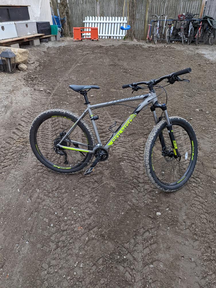 2021 Polygon Premier 5 - Grey/ Lemon - 27.5 inch Mountain Bike - Customer Photo From Collin Cormier