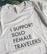 The Lone Travel Girl I Support Solo Female Travelers Triblend T-Shirt Review