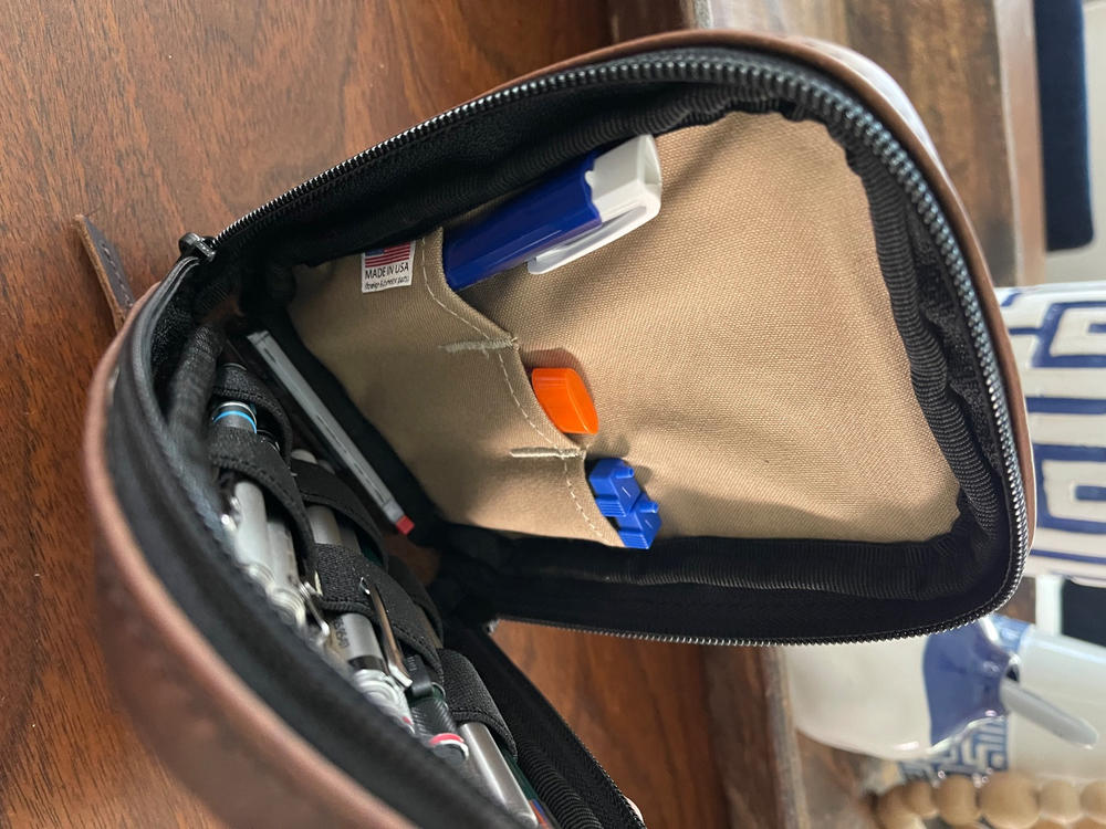 Admin Pouch - Leather - Customer Photo From Mike Martindale