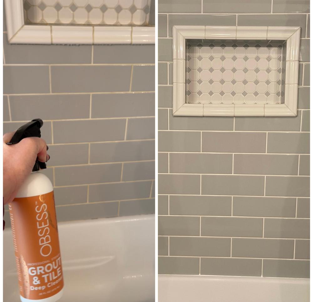OBSESS Grout & Tile Deep Cleaner - 16oz - Customer Photo From Kirbee