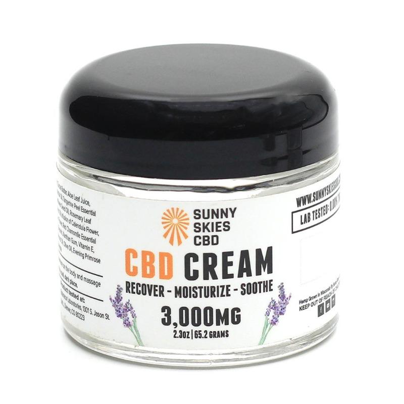 * Sunny Skies CBD OUR STONGEST CREAM - 3000mg CBD Recover Cream - 2.3oz jar - Customer Photo From Robert Schuldt