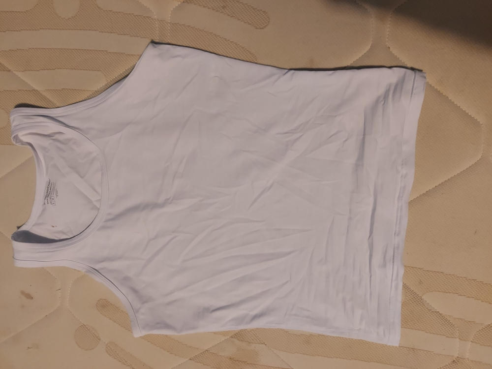 Cotton Compression Tank Top - Customer Photo From oscar