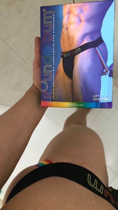 NEON PRIDE - Lift Jockstrap - Customer Photo From Jorge G.