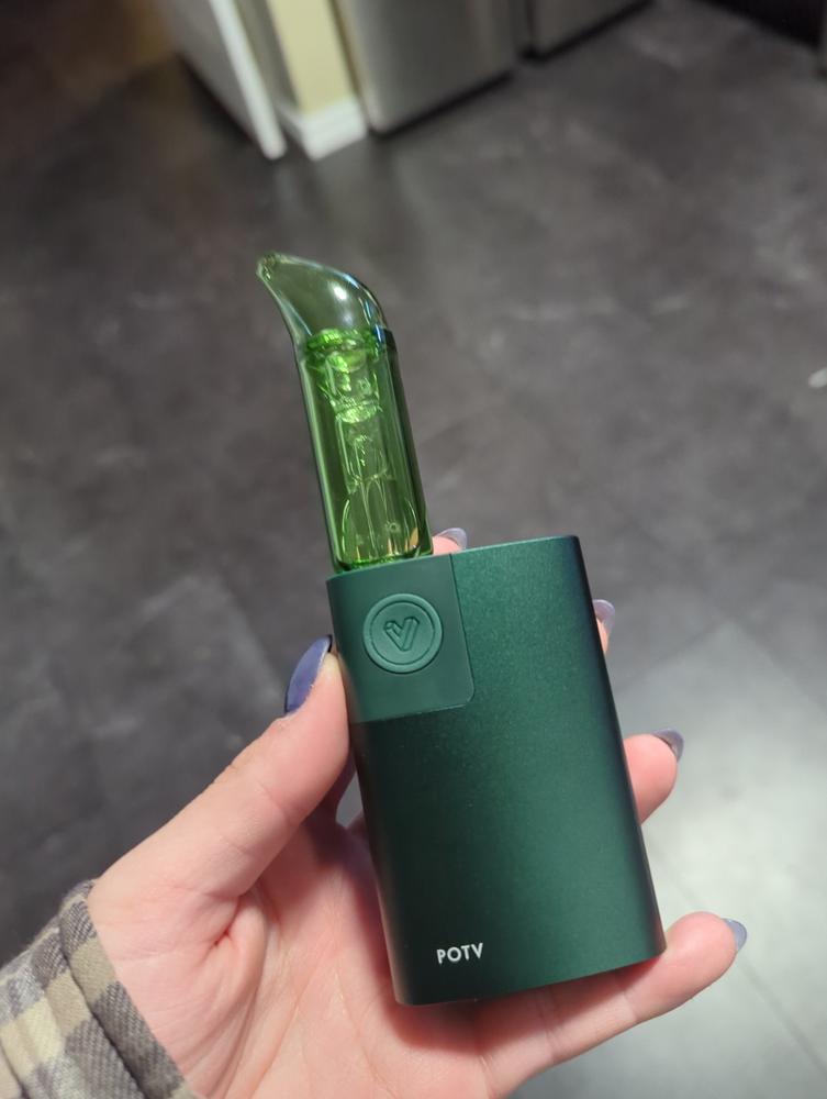 POTV Glass Curved Mini Bubbler - Customer Photo From Rose B